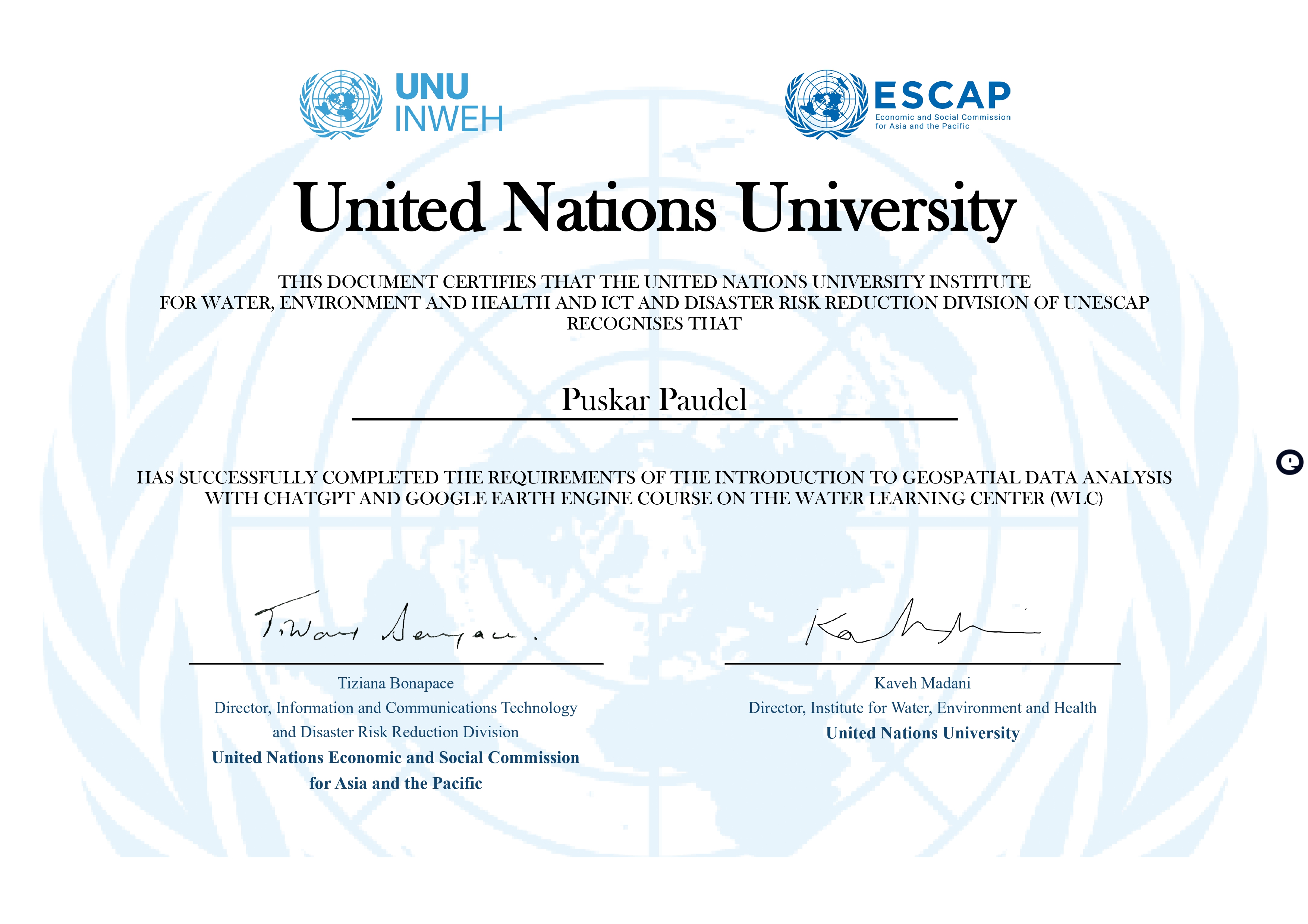 R Certificate